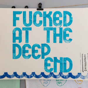 Fucked at the deep end - funny orignal print sea boat trouble