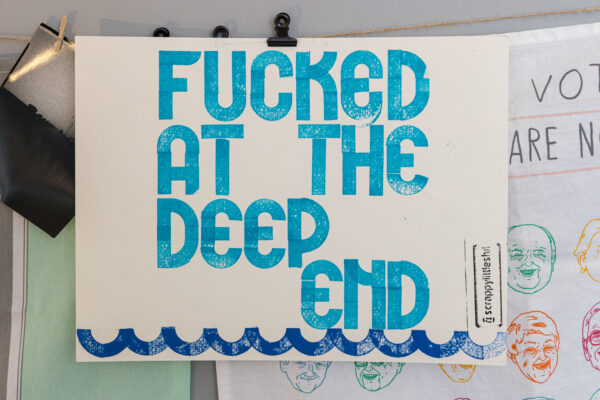Fucked at the deep end - funny orignal print sea boat trouble